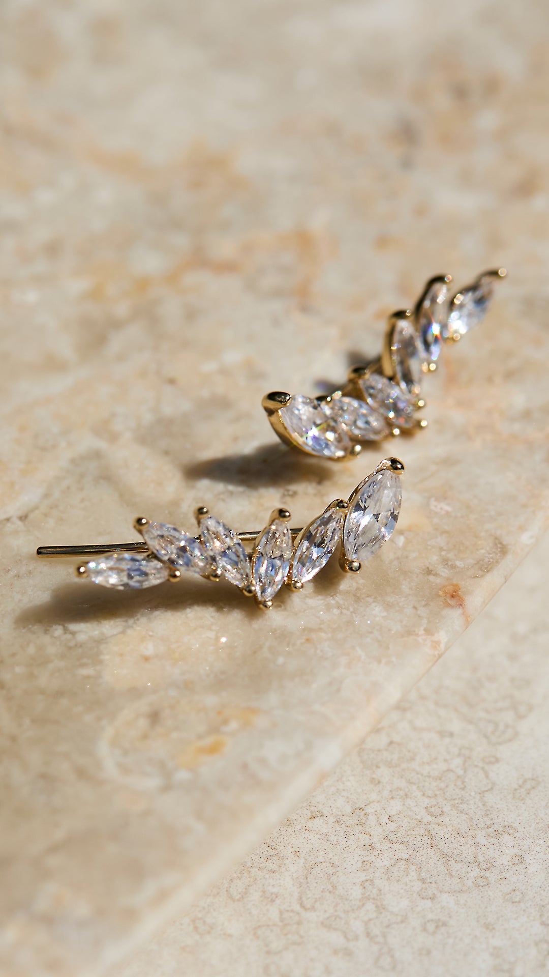 Skylar Climber Earrings Gold Vermeil