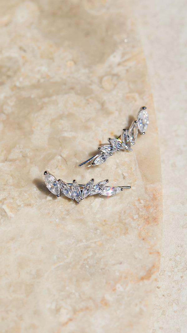 Skylar Climber Earrings Sterling Silver
