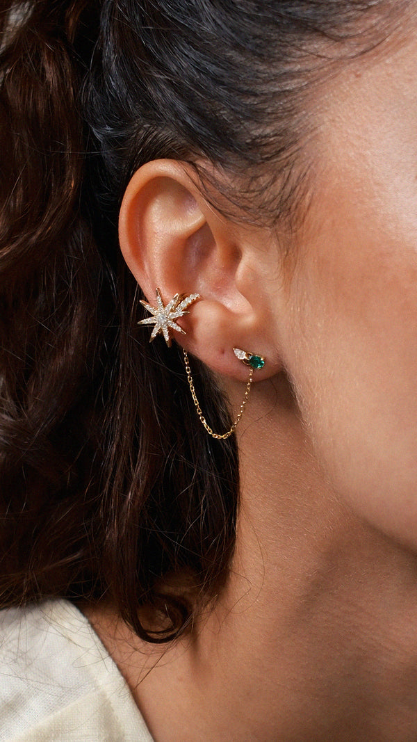 Stella Cuff Earring Gold Vermeil