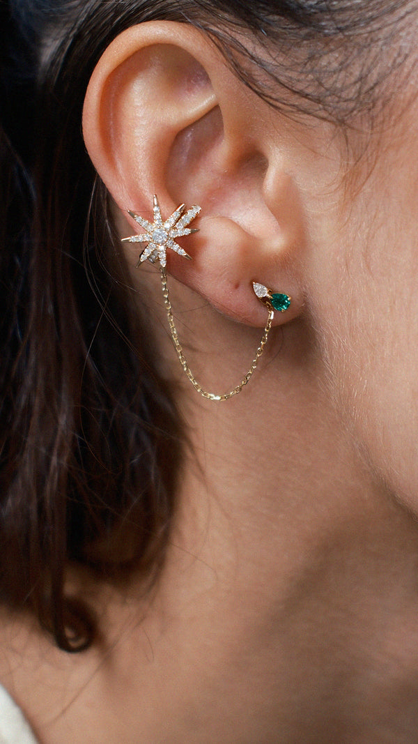 Mira Ear Cuff Extender Gold Vermeil