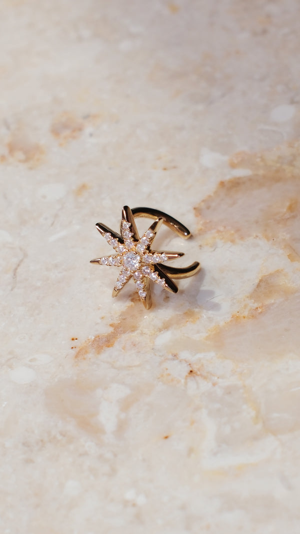 Stella Cuff Earring Gold Vermeil