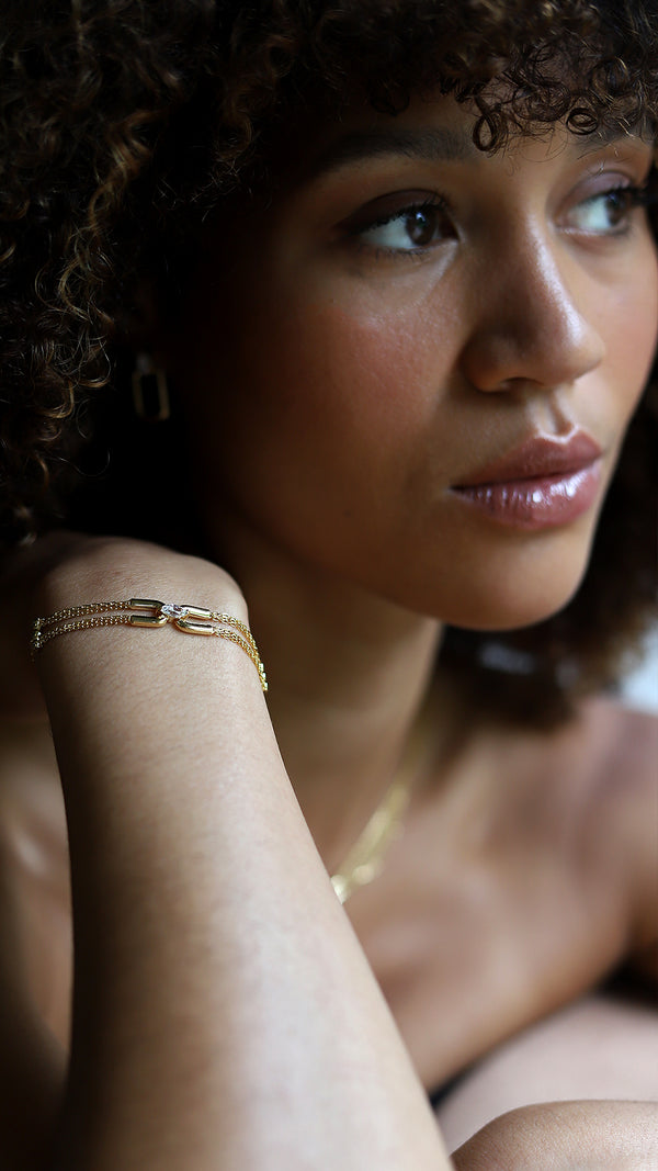 Stevie Bracelet Gold Vermeil