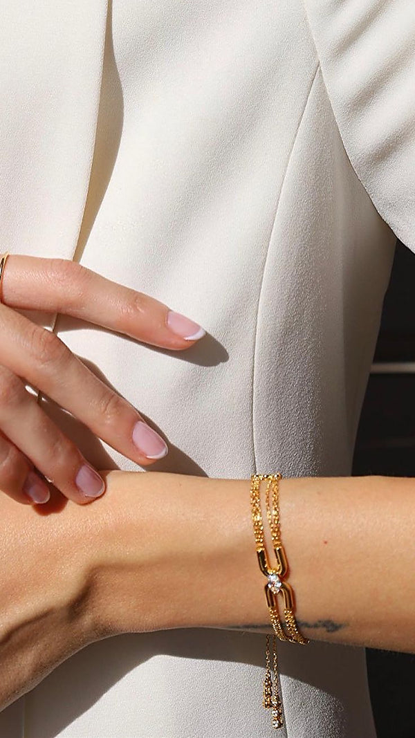 Stevie Bracelet Gold Vermeil