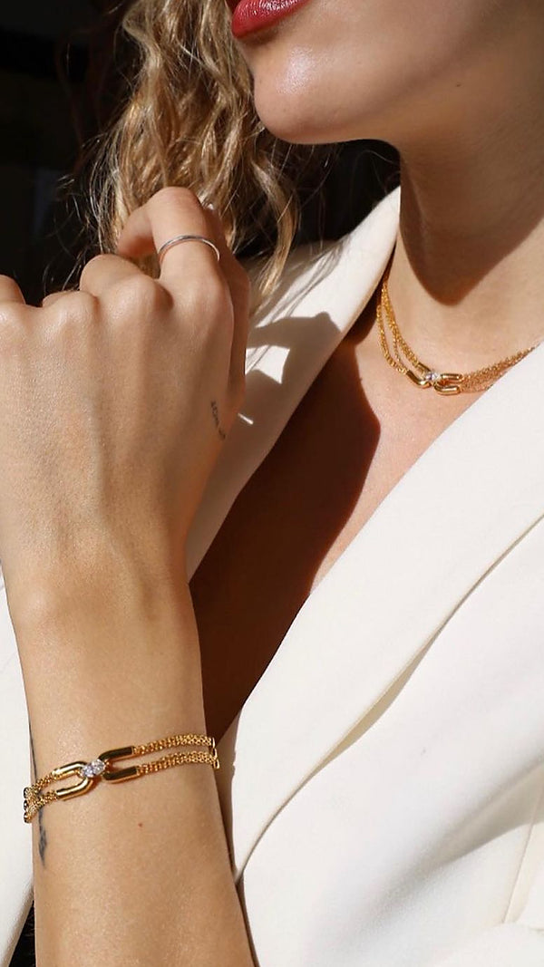 Stevie Bracelet Gold Vermeil
