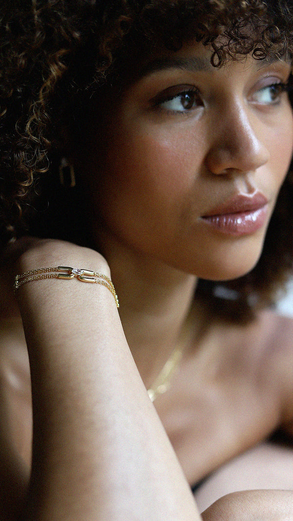 Stevie Bracelet Gold Vermeil