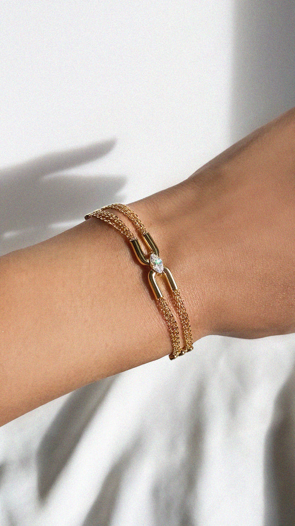 Stevie Bracelet Gold Vermeil
