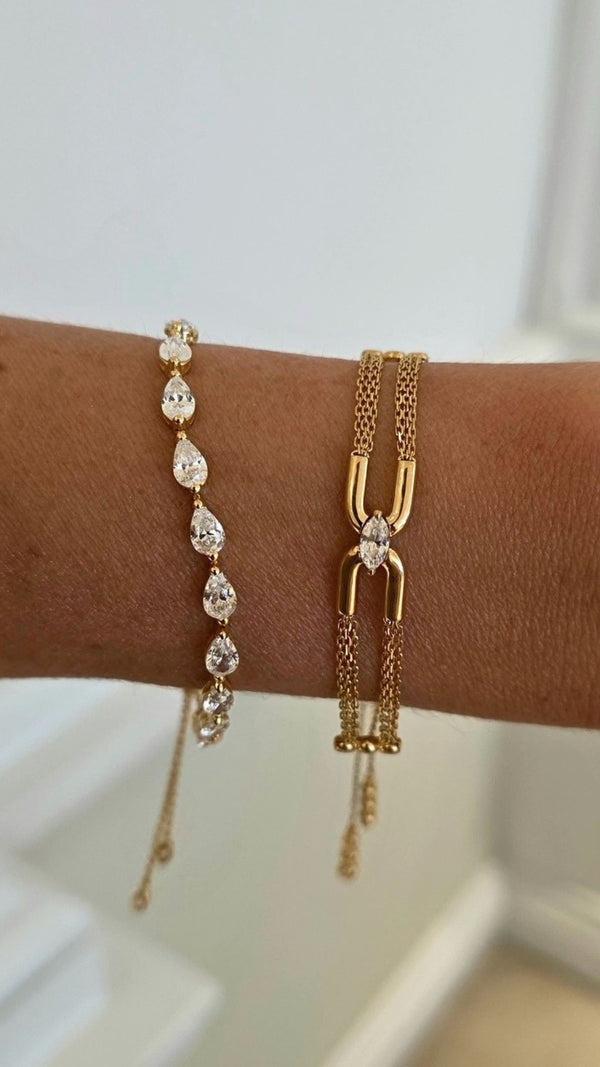 Stevie Bracelet Gold Vermeil