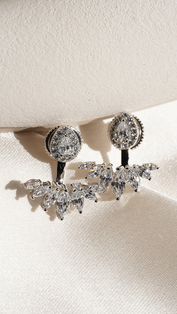 Suriya Ear Jacket Earrings Sterling Silver