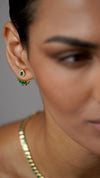 Suriya Emerald Ear Jackets 18K Gold Vermeil