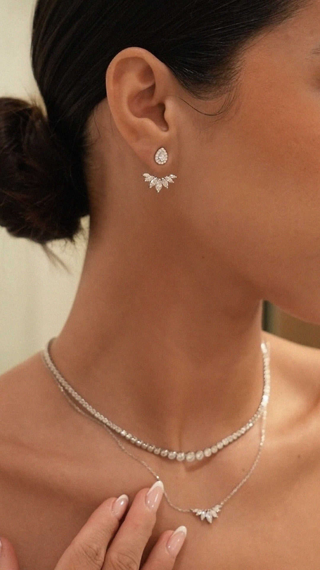 Suriya Ear Jacket Earrings Sterling Silver