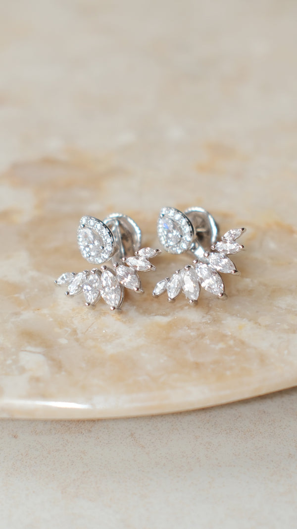 Suriya Ear Jacket Earrings Sterling Silver
