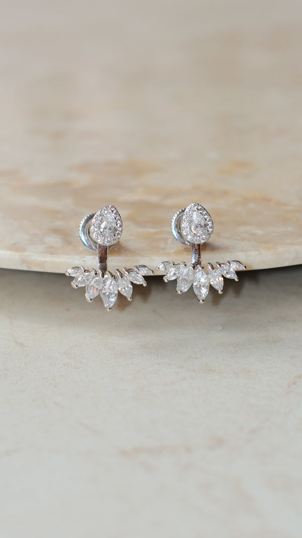 Suriya Ear Jacket Earrings Sterling Silver