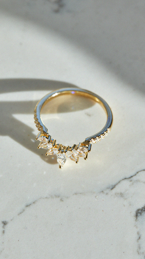 Suriya Ring Jacket Gold Vermeil