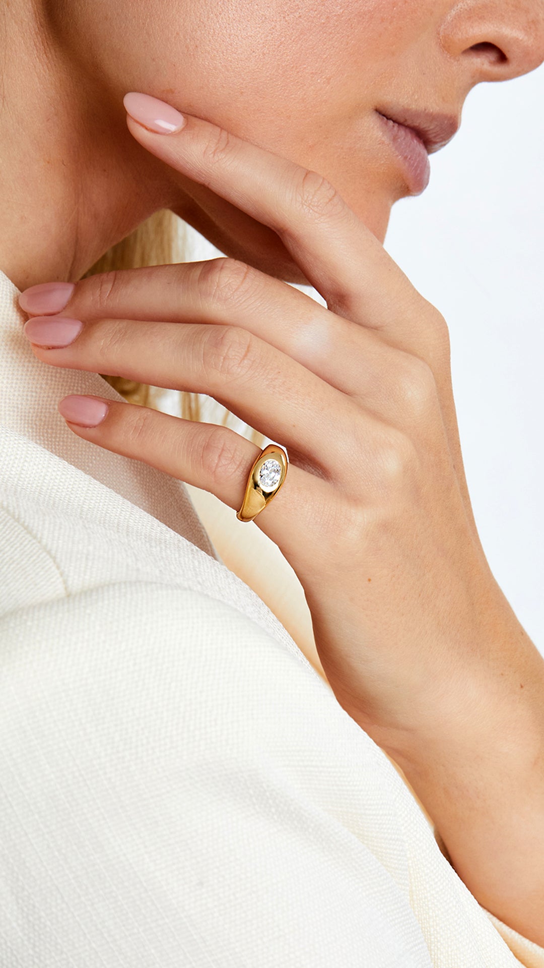 Sydney Oval Ring Gold Vermeil