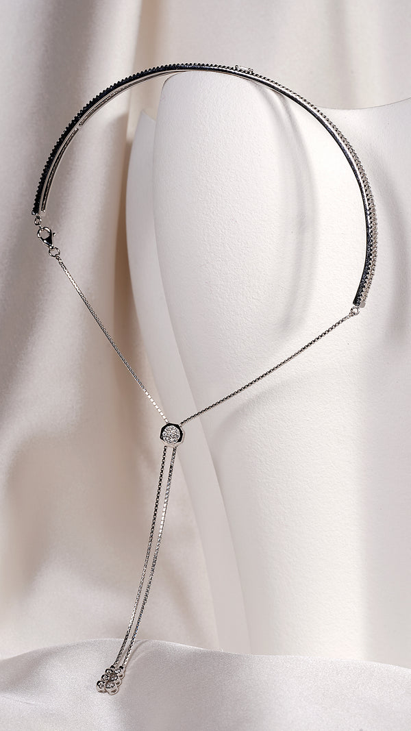 Thela Choker Necklace Sterling Silver