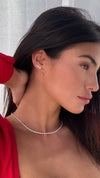 Coralie Necklace White Gold Plated