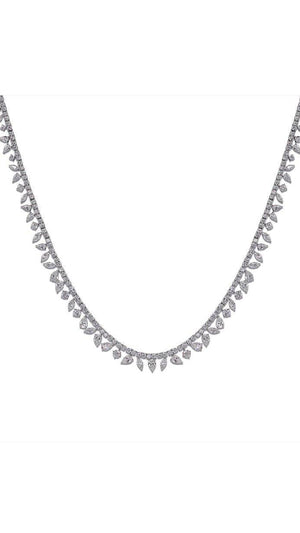 Taini Necklace White Gold Plated