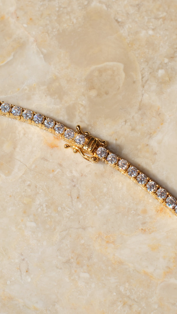 Taryn Baby Gradient Necklace Gold Vermeil
