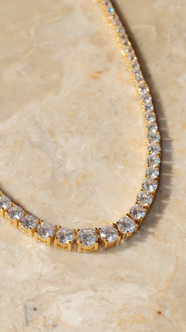 Taryn Baby Gradient Necklace Gold Vermeil
