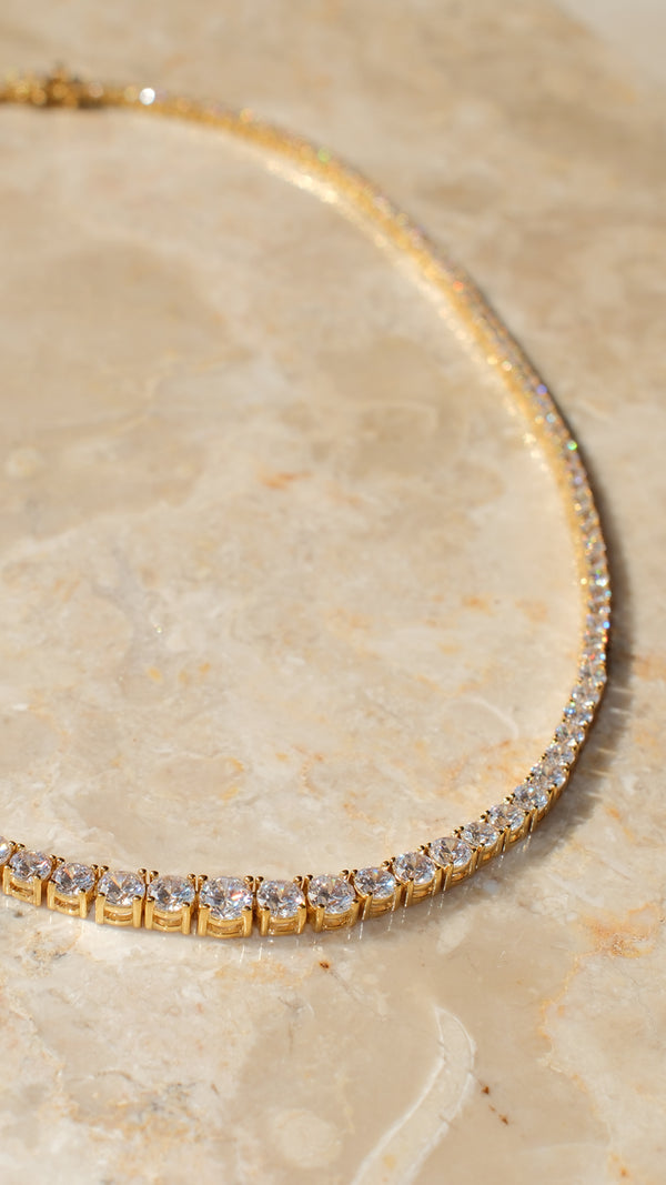 Taryn Baby Gradient Necklace Gold Vermeil