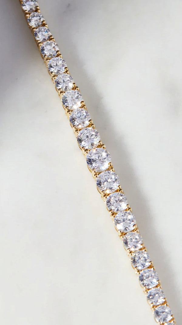 Taryn Gradient Line Necklace Gold Vermeil