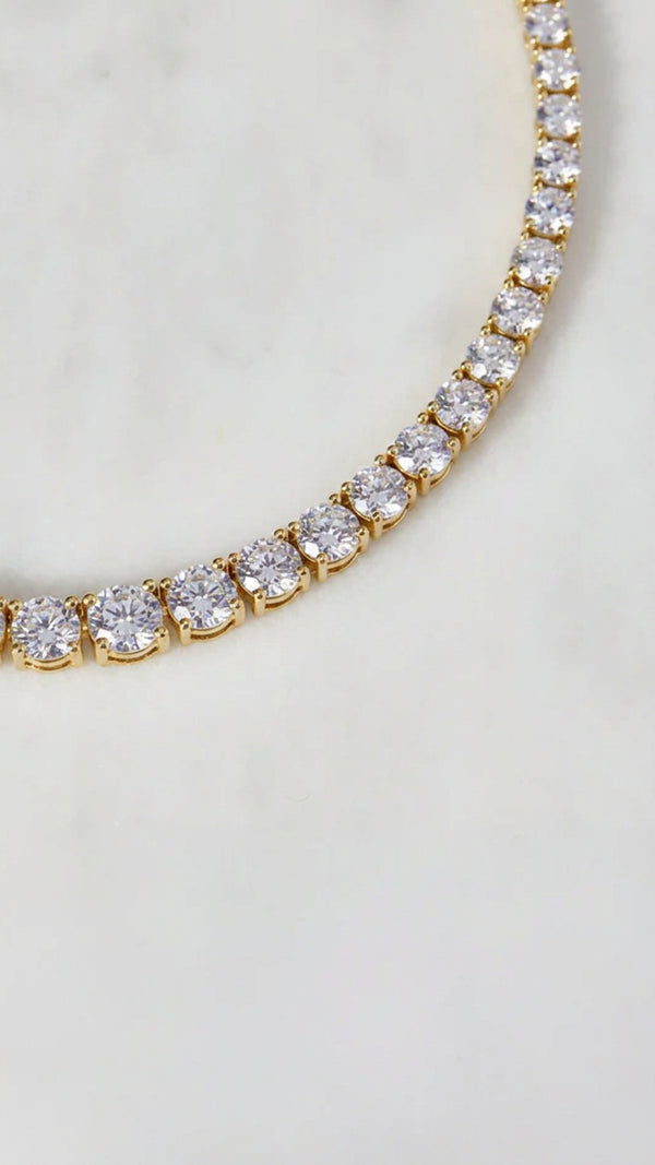 Taryn Gradient Line Necklace Gold Vermeil