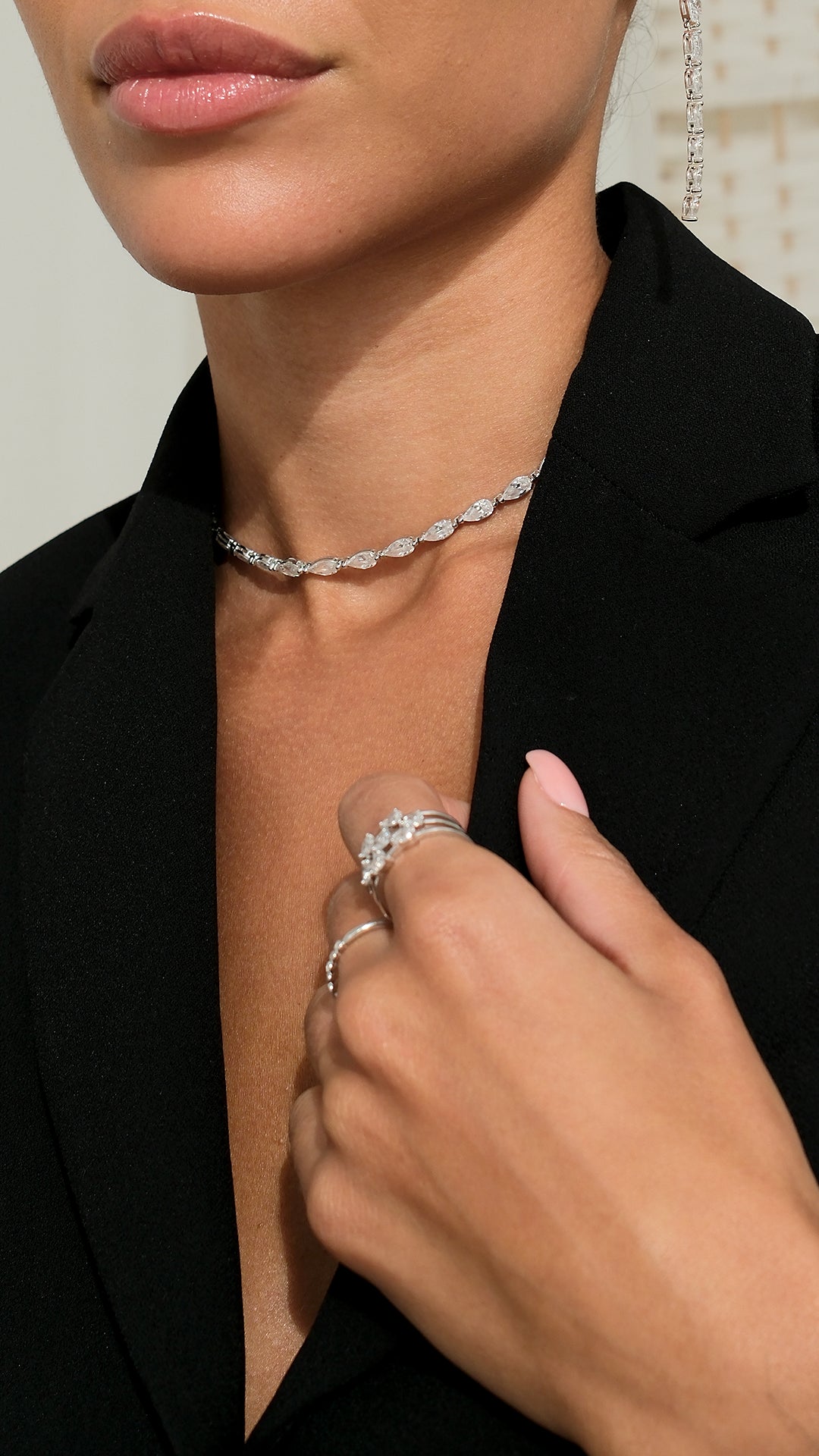 Tegan Necklace Sterling Silver