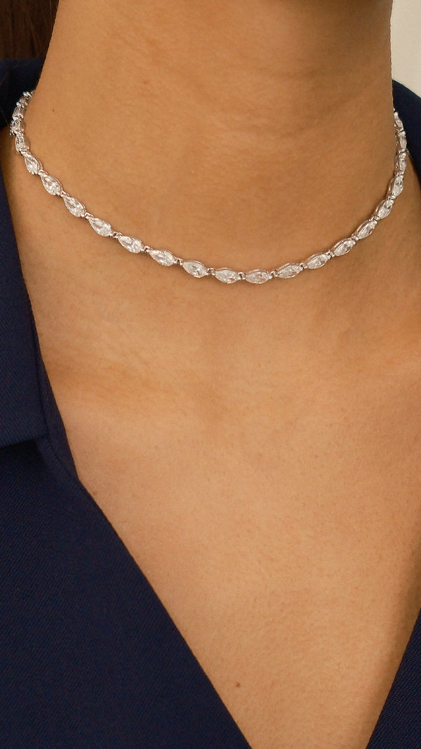 Tegan Necklace Sterling Silver