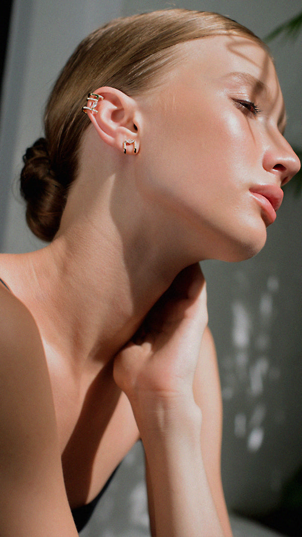 Telma Ear Cuff Earring Gold Vermeil