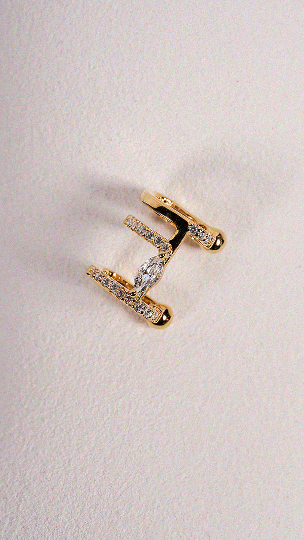 Telma Ear Cuff Earring Gold Vermeil