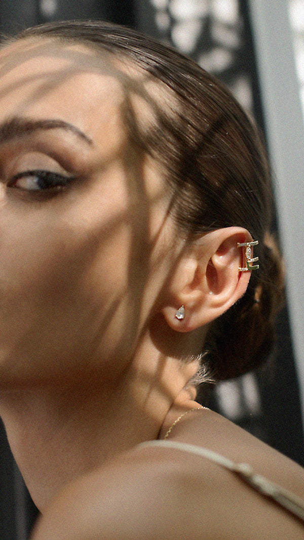 Telma Ear Cuff Earring Gold Vermeil