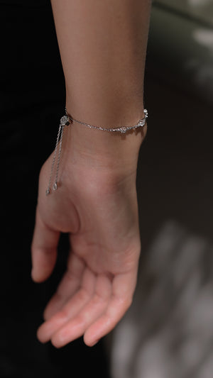 Thalassa Bracelet White Gold Plated