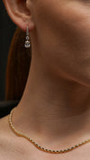 Thea Oval Earrings Gold Vermeil