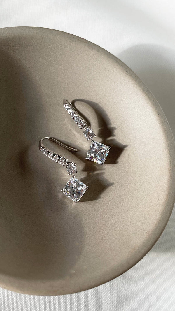 Thea Princess Earrings Sterling Silver