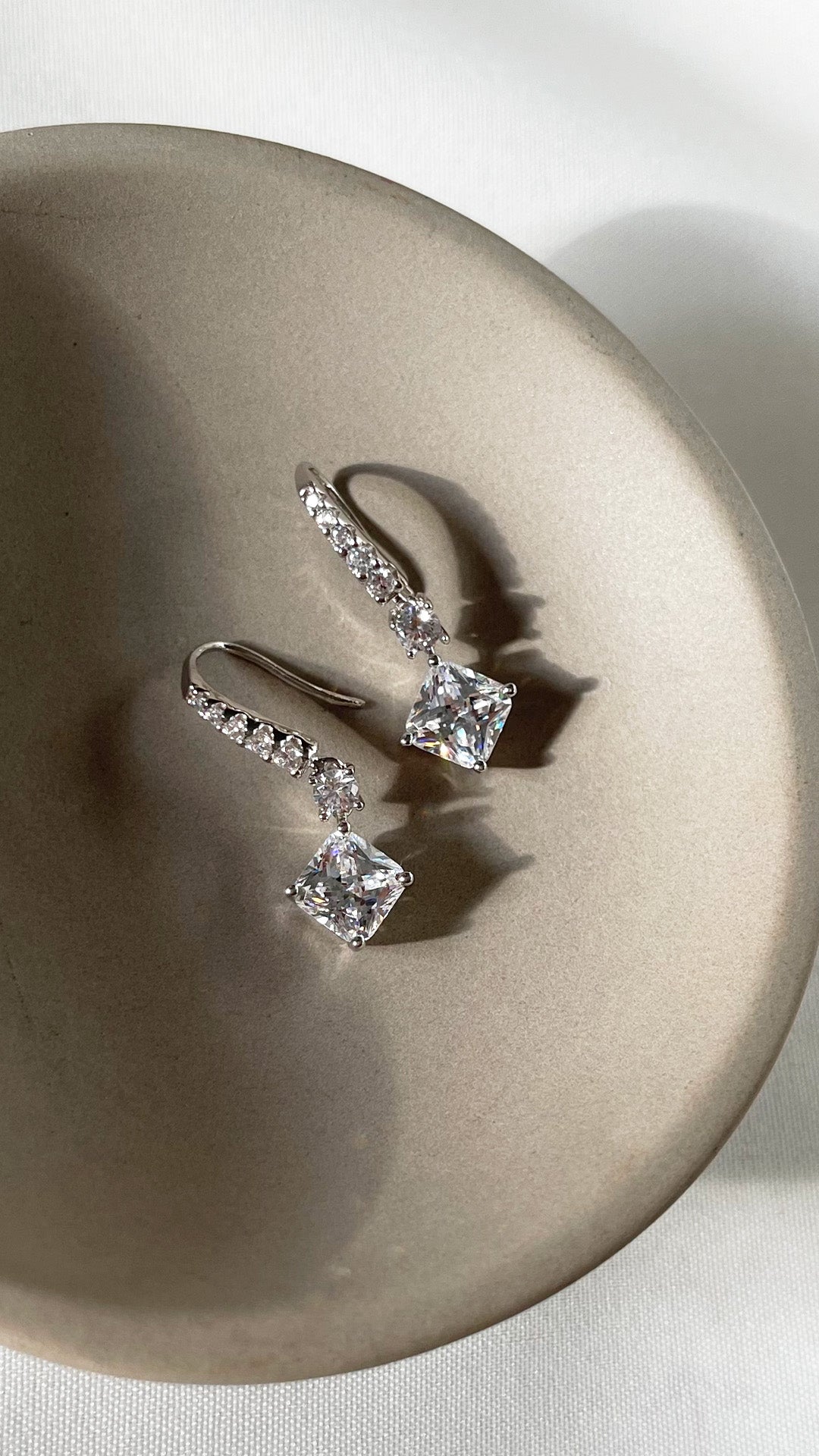 Thea Princess Earrings Sterling Silver