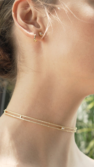 Thela Choker Necklace 18K Gold Vermeil
