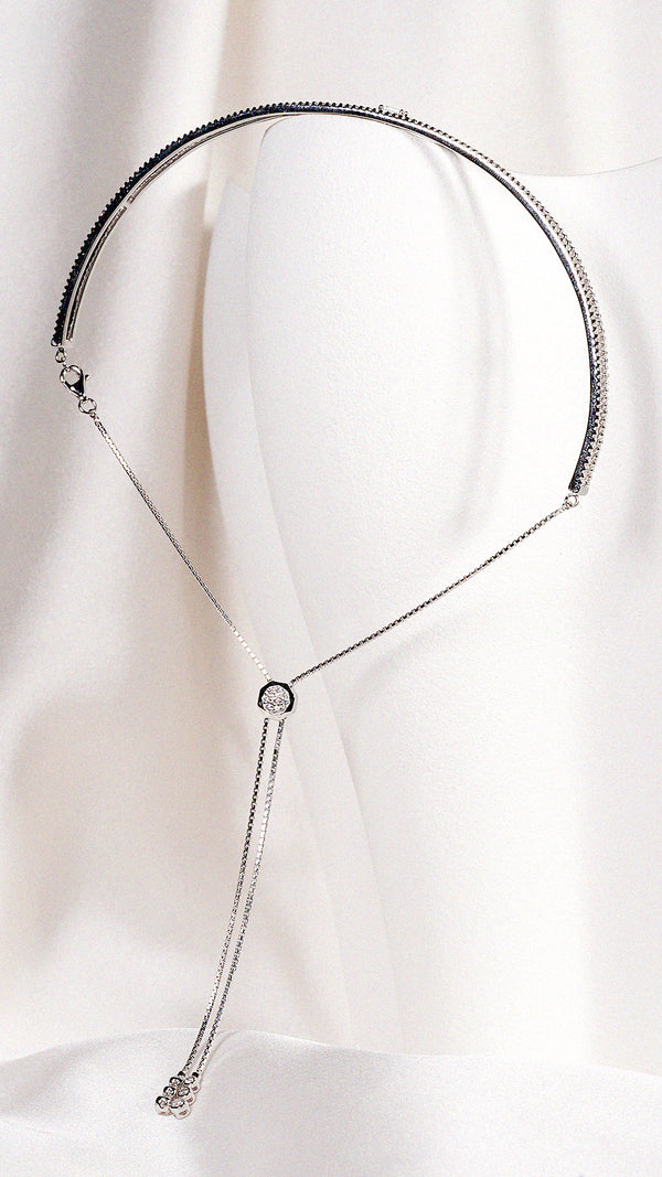 Thela Choker Necklace Sterling Silver