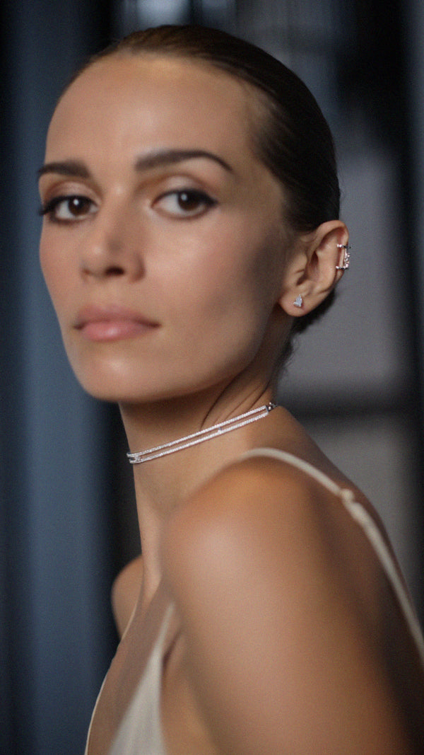 Thela Choker Necklace Sterling Silver