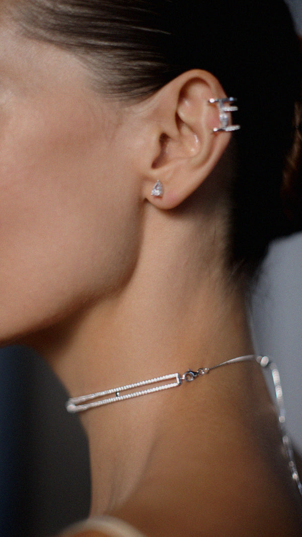 Thela Choker Necklace Sterling Silver