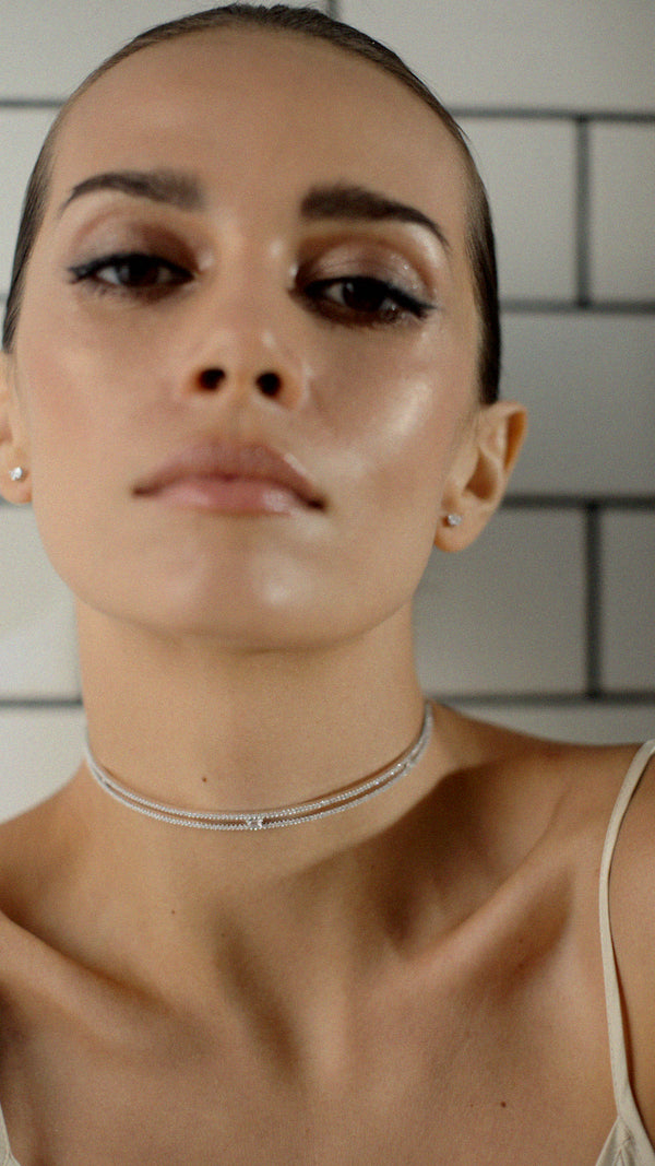 Thela Choker Necklace Sterling Silver