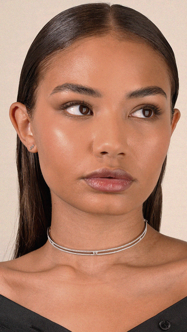 Thela Choker Necklace Sterling Silver