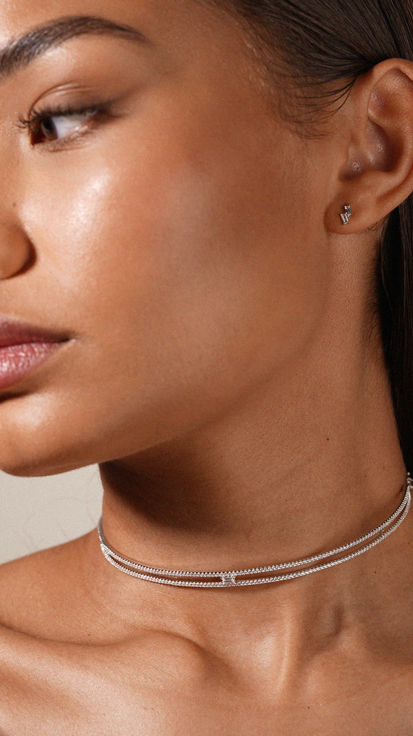 Thela Choker Necklace Sterling Silver