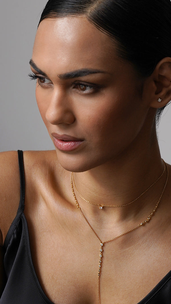 Thiya layered gold vermeil necklace - CARAT* LONDON