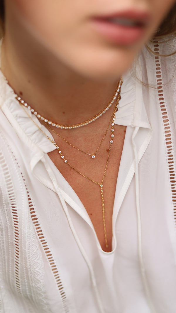 Coralie and Thiya gold vermeil layered necklace - CARAT* LONDON