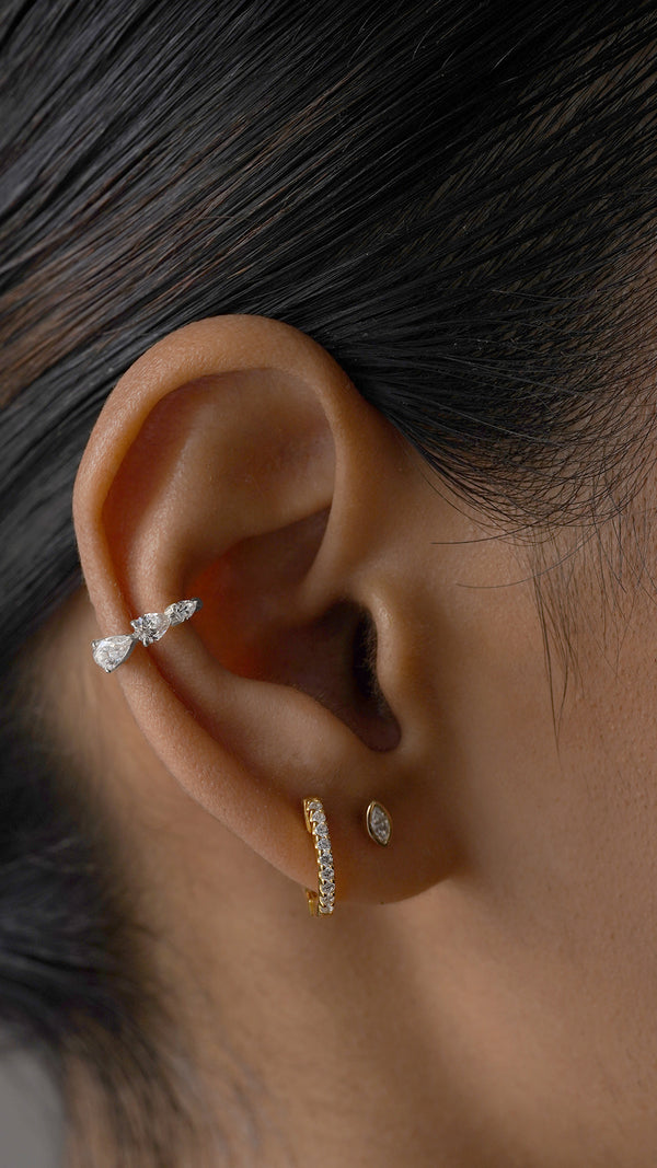 Toluda Cuff Earring Sterling Silver