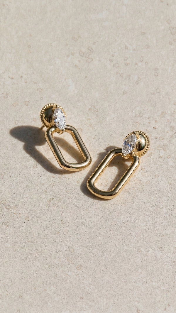 Tori Earrings Gold Vermeil