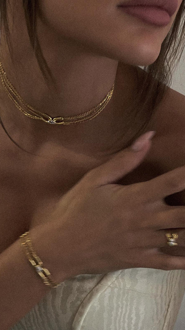 Cyndi Necklace Gold Vermeil