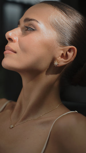 Vega Studs Gold Vermeil