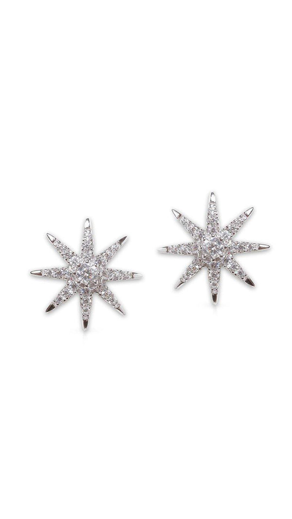 Vega Stud Earrings - Silver