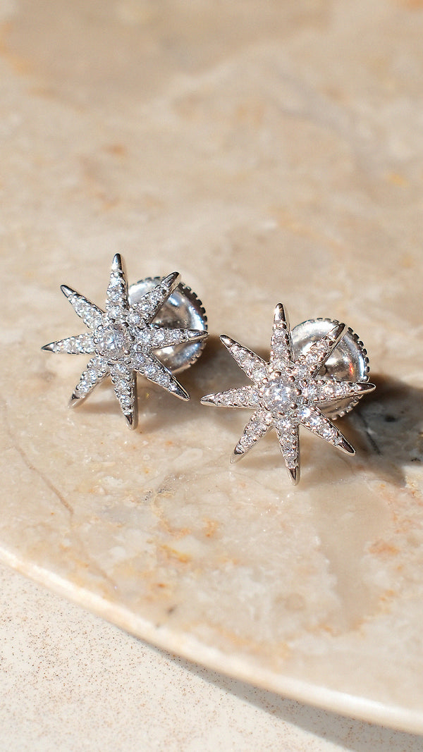 Vega Stud Earrings Sterling Silver